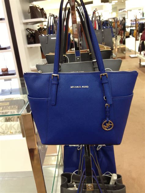 royal blue michael kors purse|michael kors blue denim purse.